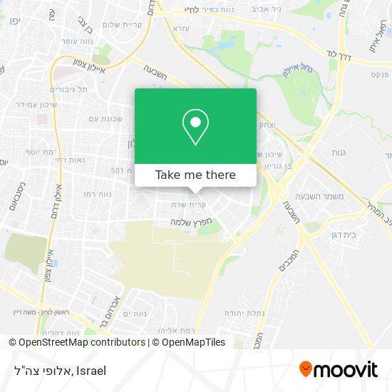 אלופי צה"ל map