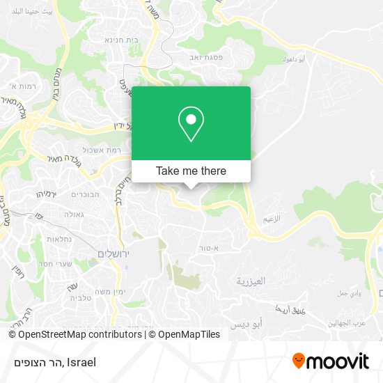 הר הצופים map