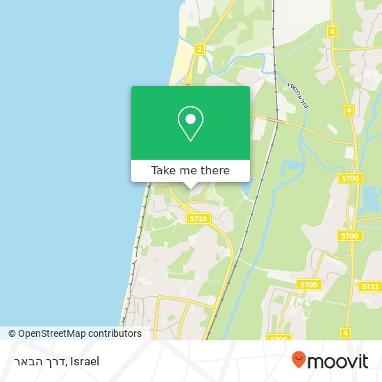 דרך הבאר map