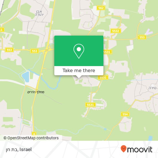 בת חן map