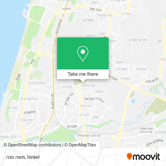Карта משה סנה