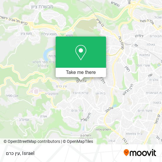 עין כרם map