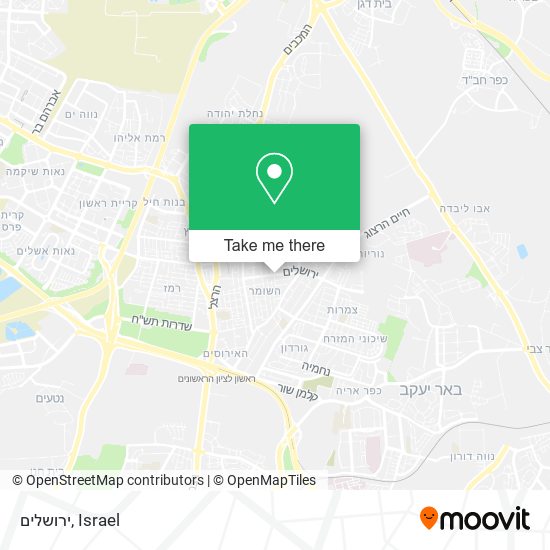 ירושלים map