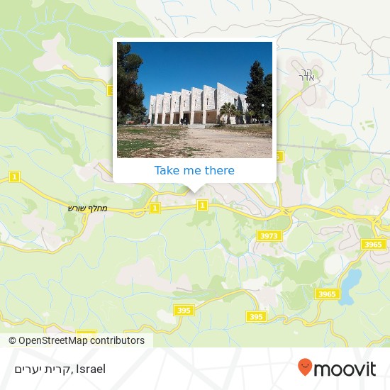 קרית יערים map