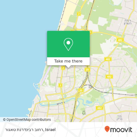 רחוב רבינדרנת טאגור map