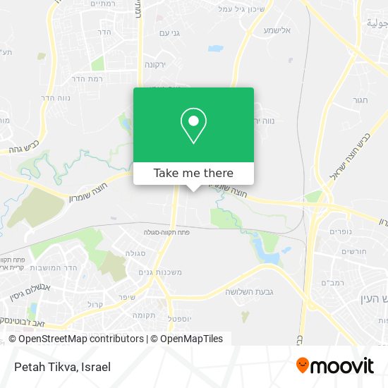 Petah Tikva map