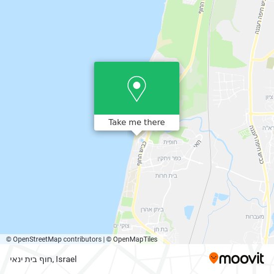 Карта חוף בית ינאי