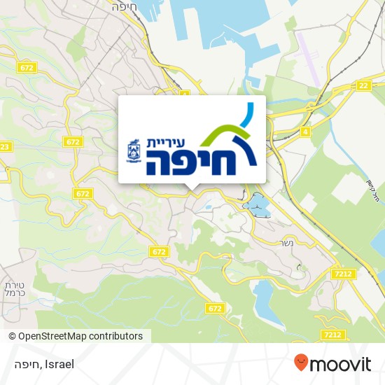 חיפה map