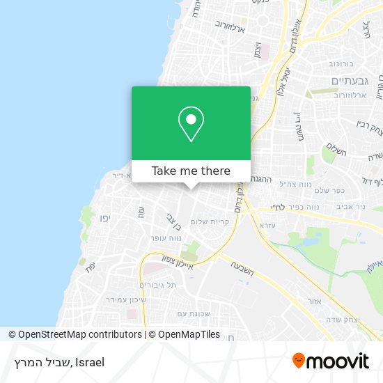 שביל המרץ map