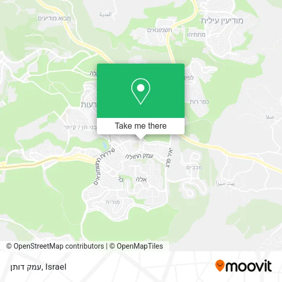 Карта עמק דותן