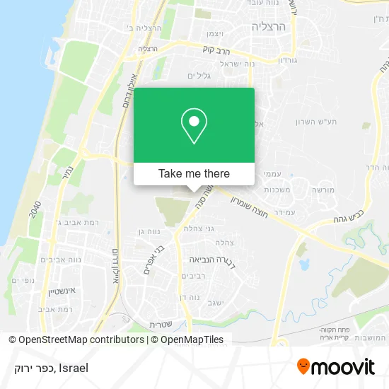 Карта כפר ירוק