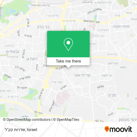 Карта שדרות קק"ל