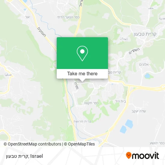 Карта קרית טבעון