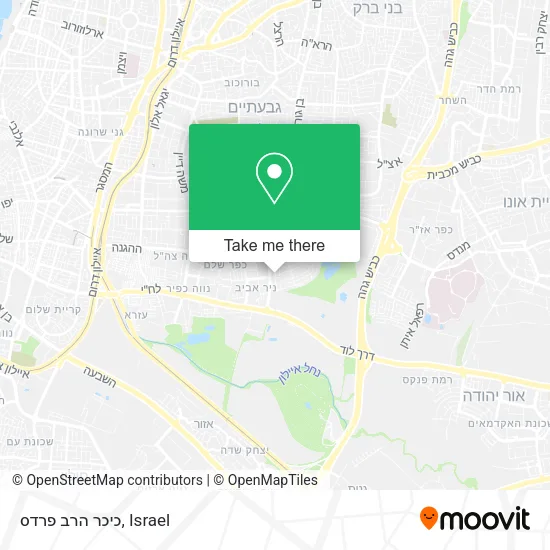 Карта כיכר הרב פרדס