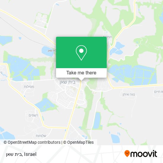 בית שאן map