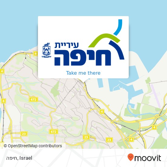 חיפה map