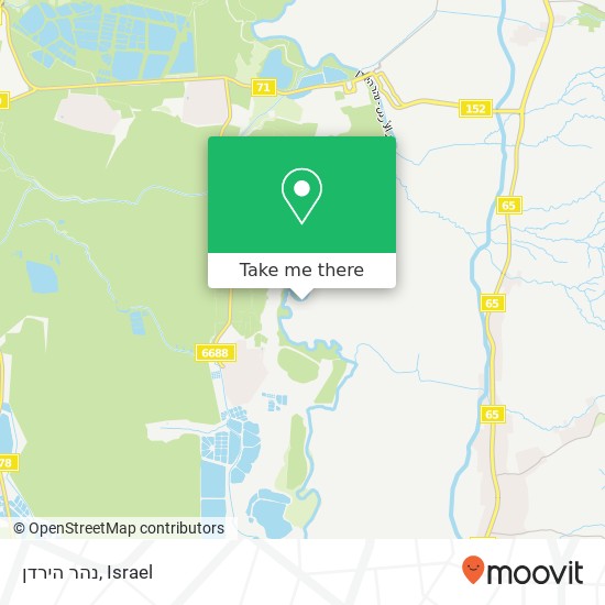 Карта נהר הירדן