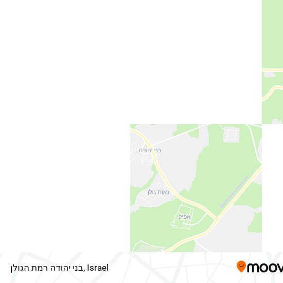 בני יהודה רמת הגולן map