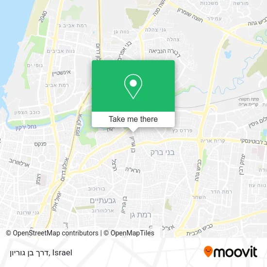 Карта דרך בן גוריון