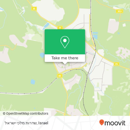 שדרות מלכי ישראל map