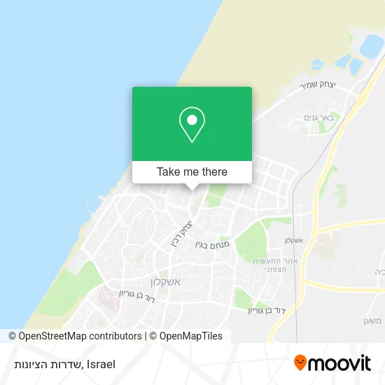 Карта שדרות הציונות