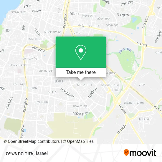 Карта אזור התעשייה