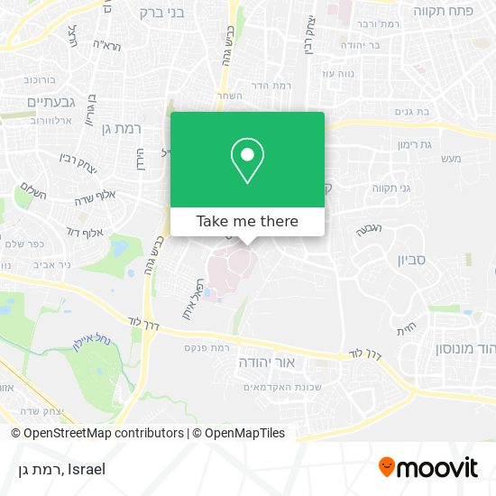 רמת גן map