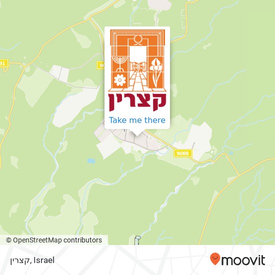 קצרין map