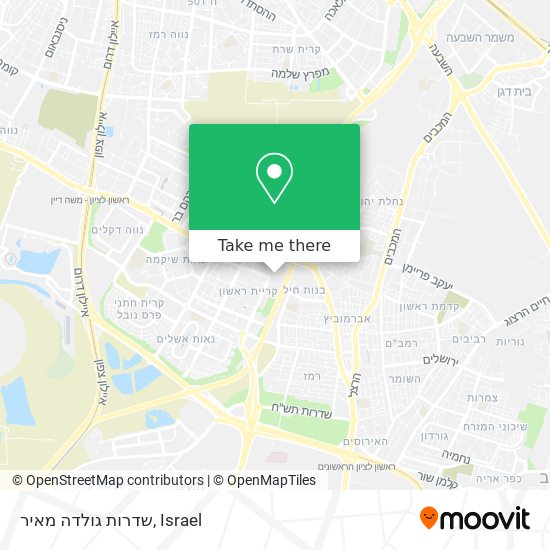 שדרות גולדה מאיר map