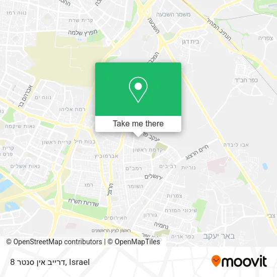Карта דרייב אין סנטר 8