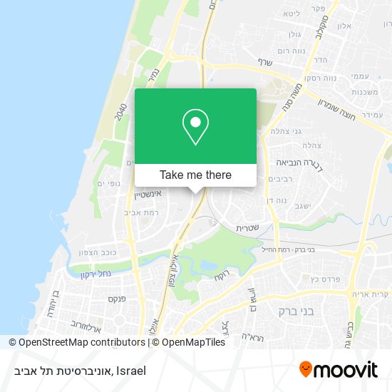 אוניברסיטת תל אביב map