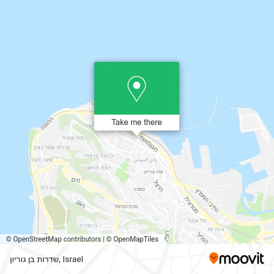 Карта שדרות בן גוריון