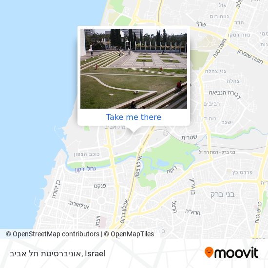 אוניברסיטת תל אביב map