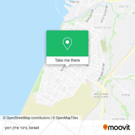 Карта כיכר אילן רמון