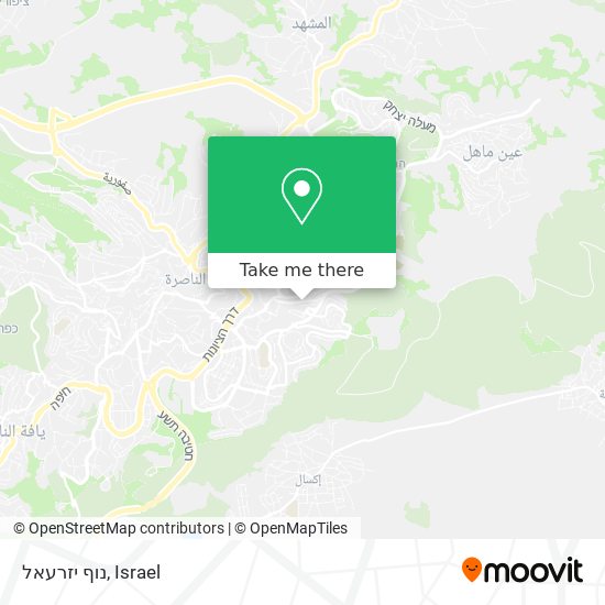 נוף יזרעאל map