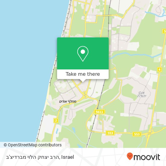 Карта הרב יצחק הלוי מברדיצ'ב