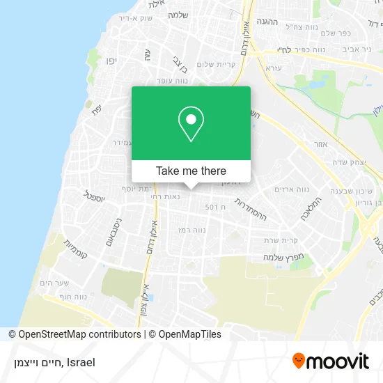 Карта חיים וייצמן