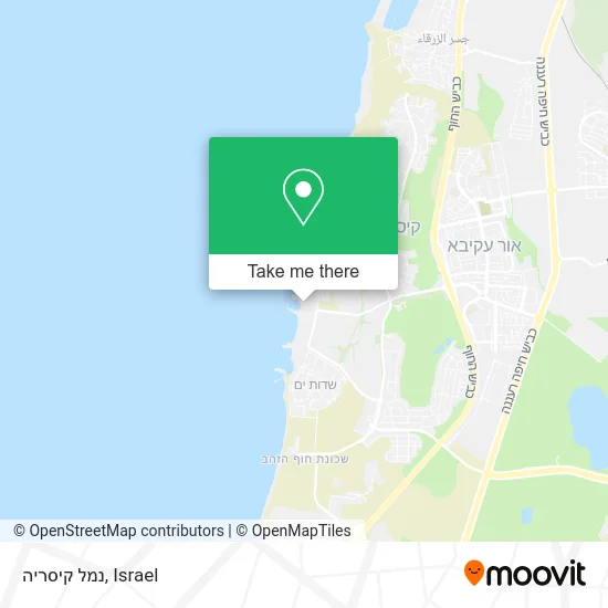 Карта נמל קיסריה