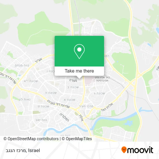 Карта מרכז הנגב