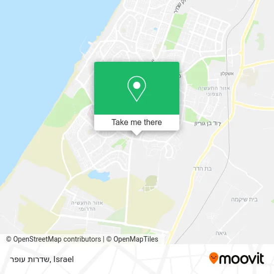 Карта שדרות עופר