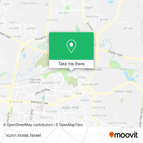 Карта סמטת התבור
