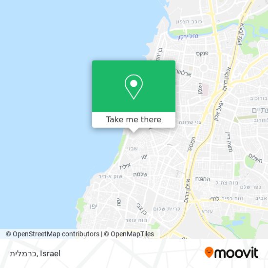 כרמלית map