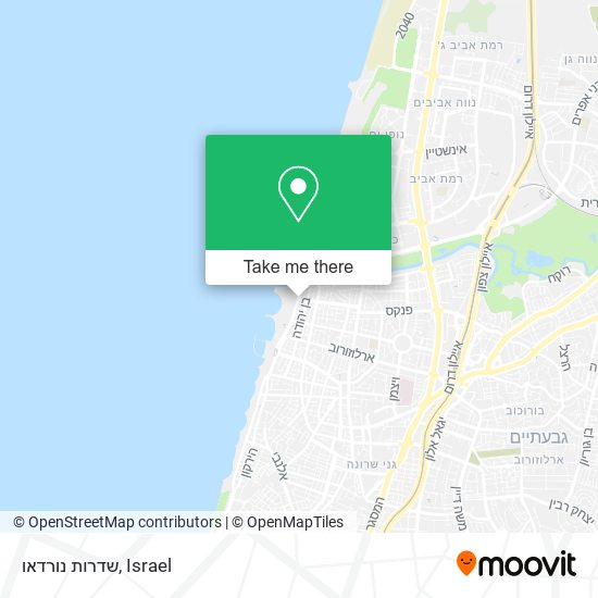 שדרות נורדאו map