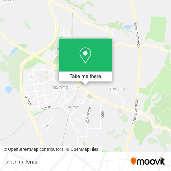 קרית גת map