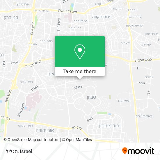 הגליל map