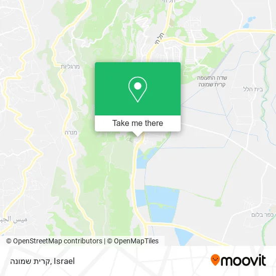 Карта קרית שמונה