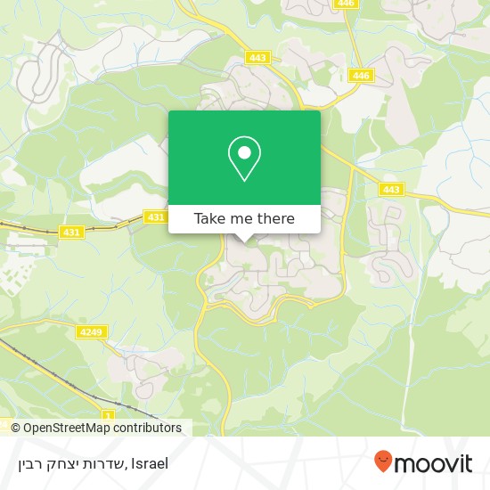 שדרות יצחק רבין map