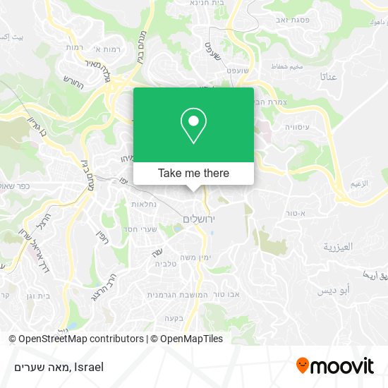 מאה שערים map