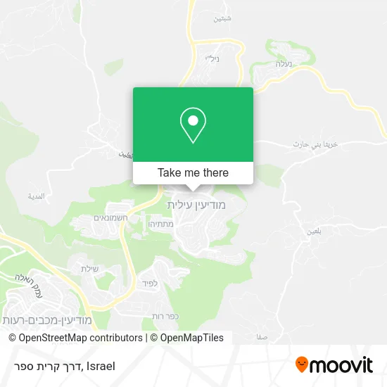 Карта דרך קרית ספר
