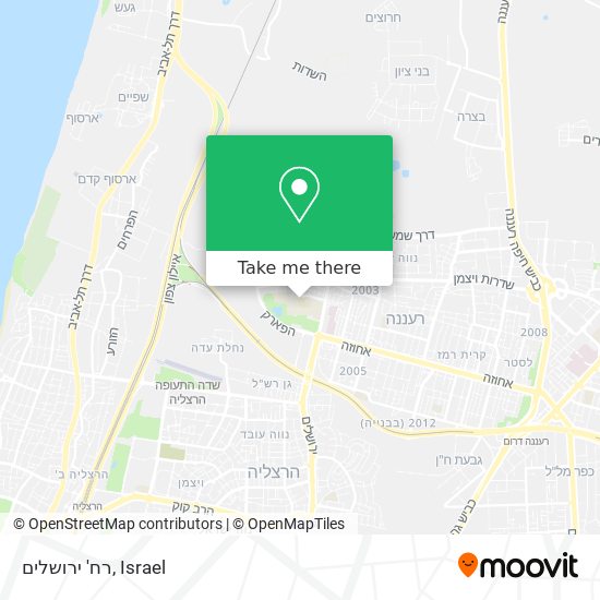 רח' ירושלים map